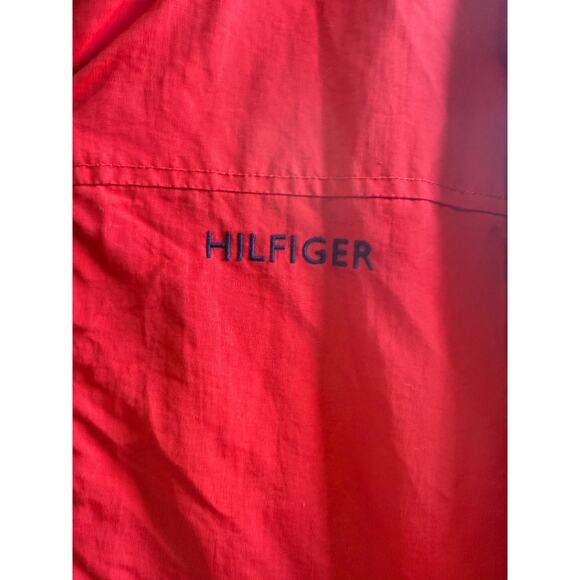 Tommy Hilfiger Men’s Red Jacket with Collapsible Hood – Size Medium - Picture 4 of 10